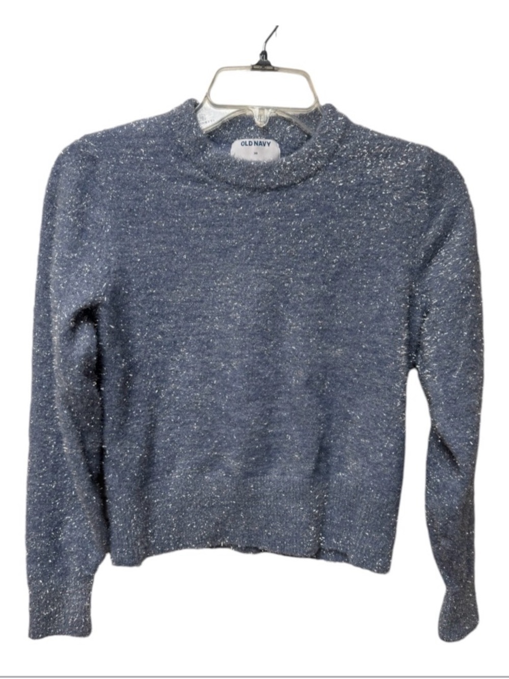 Old Navy Sparkle Tinsel Sweater -  Blue